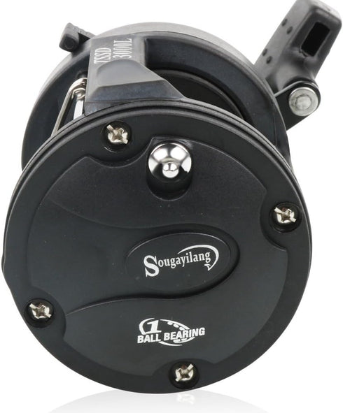 Sougayilang Round Baitcasting Fishing Reel for Saltwater Inshore Surf Trolling, Catfish, Musky, Bass, Pike