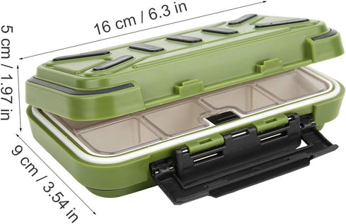 Portable Fishing Tackle Box, Waterproof Damping System Fishing Tackle Container for Outdoor Accessories