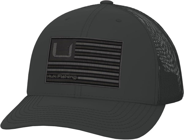Unisex Anti-Glare Snapback Fishing Hat - HUK Trucker for Kids