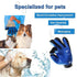 Pet Grooming Gloves - Deshedding & Hair Remover Mitts for Bathing Dogs, Cats, Rabbits, Horses (Blue) - 1 Pair Left &