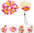 PRETYZOOM Straw Puppy Hat - 1 Set of Pet Dog Hawaiian Costume with Flower Collar and Garland