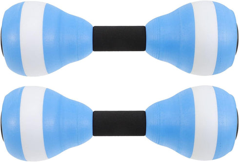 SEWACC 2 Pcs Lightweight Water Dumbbells, EVA Foam Water Barbells for Pool Fitness Exercise Water Aerobics