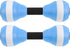 SEWACC 2 Pcs Lightweight Water Dumbbells, EVA Foam Water Barbells for Pool Fitness Exercise Water Aerobics