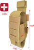 GZWER Set) Tactical Tourniquet Pouch Holder TQ Tourniquet Case Trauma Medical Shear Pouch with Shears and Pen(TAN