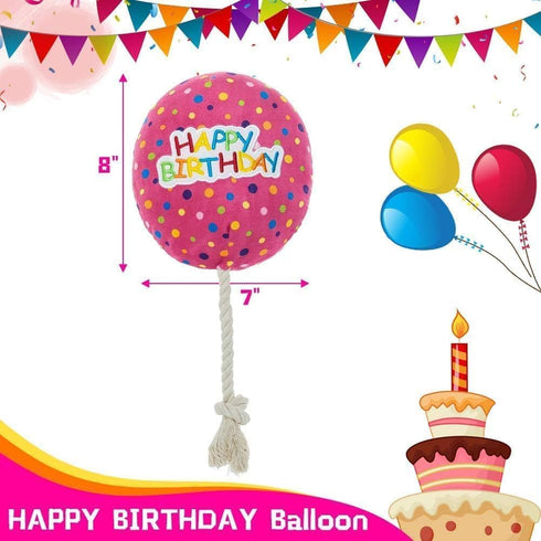 BINGPET Dog Birthday Bandana Set with Cake and Balloon, Party Supplies for Large Dogs, Pink