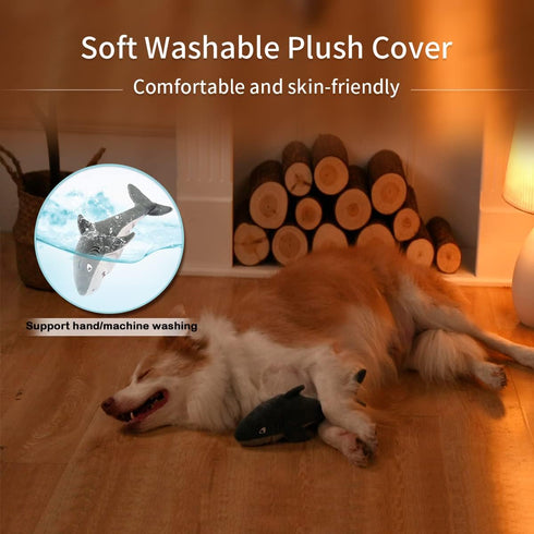 Interactive Flopping Fish Dog Toys for Large/Medium/Small Dogs - Squeaky Plush Touch Activated