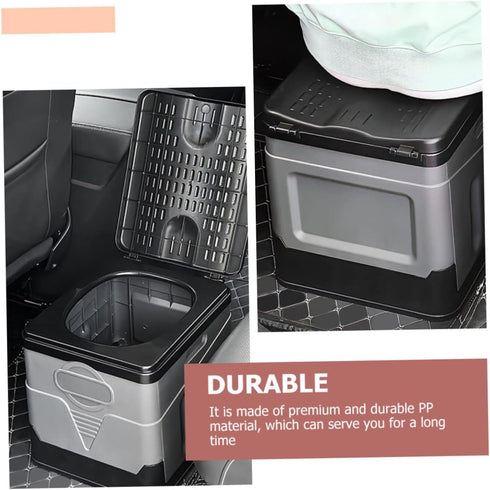 IMIKEYA Portable Folding Toilet for Adults Emergency Outdoor Travel Potty Storage Box for Camping Road Trips and Car