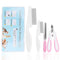 HAEZU Guinea Pig Brush Kit Hamster Cleaning Grooming Comb with Nail Clipper Trimmer,