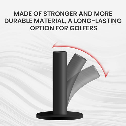 Golf Rubber Tees, Professional Durable Tee Set for Driving Range, Different Sizes for Indoor Outdoor Practice