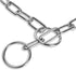 Silver Dog Chain Collar, Heavy Duty Chew Proof Stainless Steel Long Link Fur Saver Training Collar for Small Medium Dogs