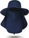 Sun Hat for Men and Women, Summer UV Protection Wide Brim Fishing Hat with Face Cover & Neck for Hiking