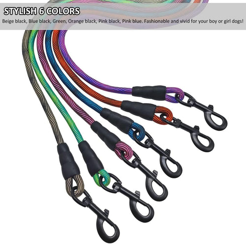 BTINESFUL 3FT Dog Tie Down, Nylon Rope Short Tether for Indoor Training and Vehicle Safety