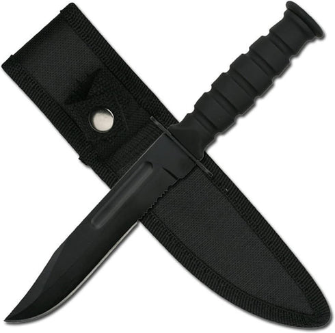 Survivor HK-1023DP Fixed Blade Knife 7.5-Inch Overall , black by SURVIVOR