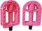Kid's Bike Pedal, 1/2-Inch Resin Spindle Pedals, 1 Pair for 12‘’ 14‘’ Bikes (Pink, Blue)