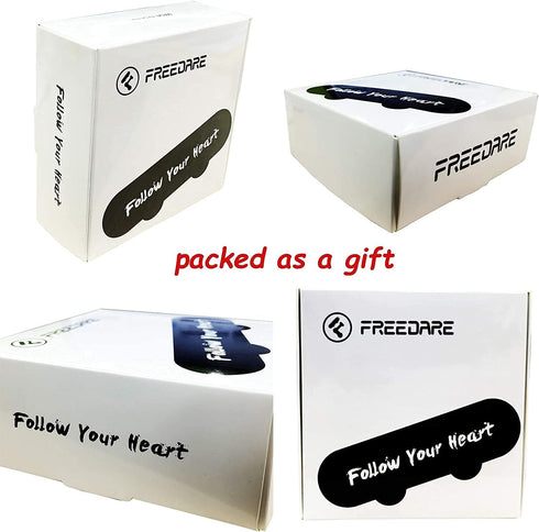 FREEDARE Skateboard Wheels 52mm and Bearings, 92A Street Wheels for Skateboards Tricks