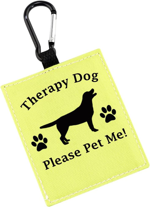 Therapy Dog Hang Tag, Alert Hanging Patches for Therapy Dog, Dog Alert Patches