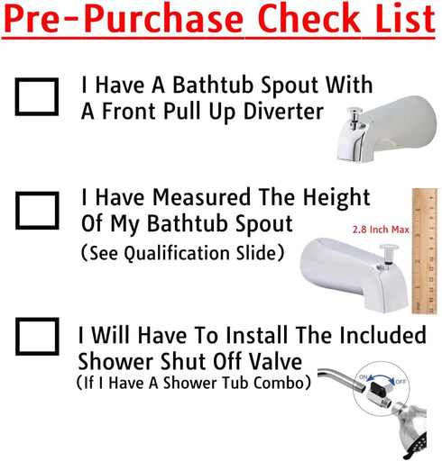 Wondurdog Bathtub Spout and Garden Hose Attachment Dog Wash Kit w/Splash Shield and Rubber Scrubbing Teeth. Tub Spouts