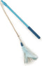 SmartyKat Frisky Flyer Feather Wand Cat Toy - Extendable Up to 24", Blue