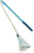 SmartyKat Frisky Flyer Feather Wand Cat Toy - Extendable Up to 24", Blue