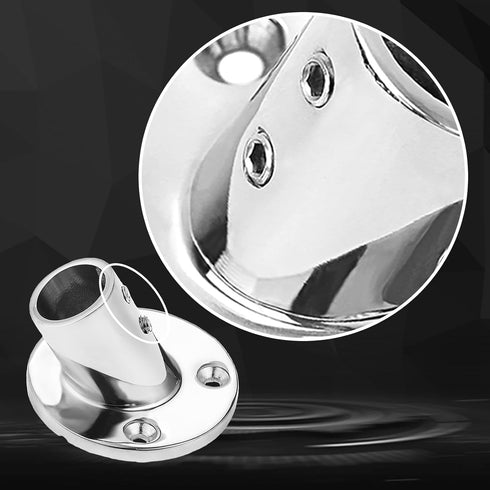 Stainless Steel Boat Rail Fittings, 60/90 Degree Marine Grade Handrail Base for 7/8 or 1 inch Tube