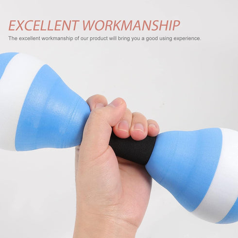 SEWACC 1 Pair Aquatic Exercise Dumbbells, EVA Floating Barbells for Water Aerobics and Fitness Equipment