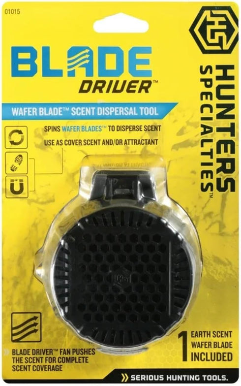 Hunters Specialties Blade Driver Scent Dispersal System with Fresh Earth Wafer Blade (2AAA Batteries Included)