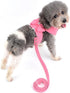 Ranphy Dog Harness and Matching Leash Set, Adjustable Bling Rhinestone No-Pull Puppy Vest for Yorkie Chihuahua Small