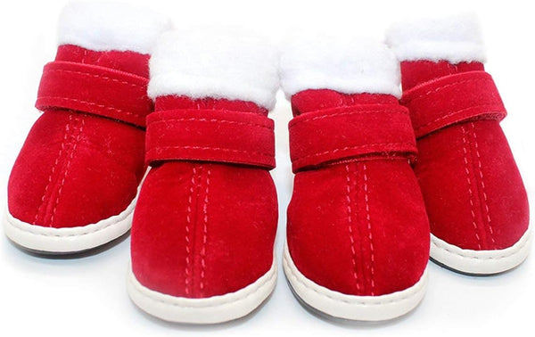 URBEST 2 Pairs Santa Red Christmas Puppy Shoes Boots, 5#