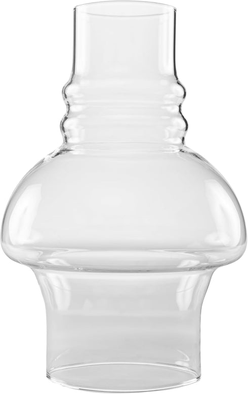 Light of Mine 3" X 7" Oil Lamp Replacement Hooded Chimney - Clear Borosilicate (3" x 7")