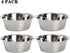 DEAYOU 4-Pack Stainless Steel Dog Bowl, Metal Food and Water Dish for Large Medium Small Dogs, Elevated Stand, Kitten,
