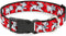 Buckle-Down Plastic Clip Collar, Dalmatians Running/Paws, 1.5" Wide, Fits 18-32" Neck, Large