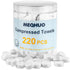 MEQHUO 220 Pcs Compressed Towels for Face, Mini Portable Compressed Towel Tablets, Disposable