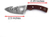 Neck knife with sheath | Damascus hunting knife | Mini Outdoor Survival Fixed Blade Knife | EDC 5 Inches With Wood Handle by BNAZIND