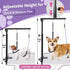 Dog Grooming Arm with Clamp - Heavy Duty Pet Grooming Table Arm with Grooming Hammock, Loop Noose, 36" Adjustable for
