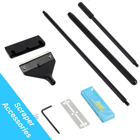 Long Handle Algae Scraper for Glass Aquarium with 10 Blades, Essential Cleaning Tool for Fish Tanks
