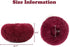 otoez Kitten Puppy Bed, Extra Small Round Dog Cat Beds, Anti-Anxiety Plush Calming Donut Bed, Washable (15.7", Dark Red)