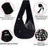 FDJASGY Small Pet Sling Carrier, Hands-Free Reversible Papoose Bag with Pocket Safety Belt for Dogs Cats