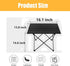 Simidobook Backpacking, (1) Folding Camping Table Ultralight Aluminum Portable Table for Camping, Hiking, Picnic