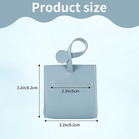 Holders,2Pack Dog Poop Bag Cute Purses Style Mini Lady Handbags Doggie Waste Bag Dispensers Soft Artificial Leather Pet