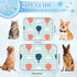 imiBBWQu Summer 27" 22" Dog Cooling Mat Hot Balloon Clouds Orange Water Cooler Mat Washable Dog Cooling Pad Beds Extra