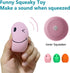 Dog Squeaky Toy, Latex Bouncy Egg Balls with Squeaker for Puppy Small Pet Dogs, Soft Rubber Sound Toys for Interactive Fetch Play