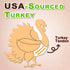Afreschi Turkey Tendon for Dogs, All Natural Human Grade Puppy Chew, 4 Units/Pack Ring (Small)