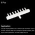 uxcell 5Pcs 8mm to 5.5mm 8 Ways Air Line Tubing Splitter Connector for Aquarium, Fish Tank Oxygen Pipe Adapter, White