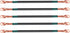 Golf Cart Battery Cable Set for Club Car DS 1995-Up, 48 Volt, 4 Gauge Welding Cable (Set of 5)