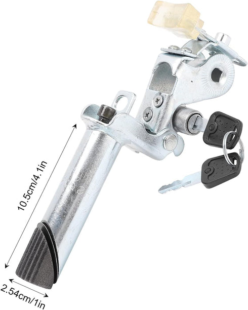 VBESTLIFE Electric Bike Seat Post, Foldable Metal Seatpost with Anti Theft Key Internal Lock for Bike Accessory