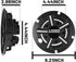 Golf Cart SS Wheel Covers Hub Caps for EZGO, Club Car, Yamaha - 8 Inch Snap-on Installation, Set of 4