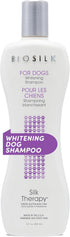 BioSilk Silk Therapy Whitening Dog Shampoo, 12 Fl Oz - Pet Safe Grooming for a Bright White Coat