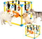 Eaacaa Puppy Game Gym Puppy Toothing Toy, Equipped with 8 Hanging Small Puppy