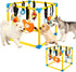 Eaacaa Puppy Game Gym Puppy Toothing Toy, Equipped with 8 Hanging Small Puppy