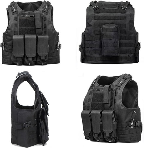 Lightweight Adjustable Tactical Vest with Removable Pouch by AZB